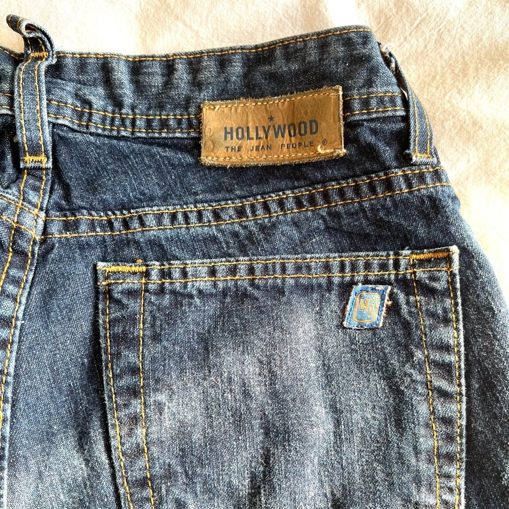 VINTAGE Hollywood Jeans High Waist Straight Leg Made in Canada Y2K 90s Mom Jeans - Picture 12 of 15